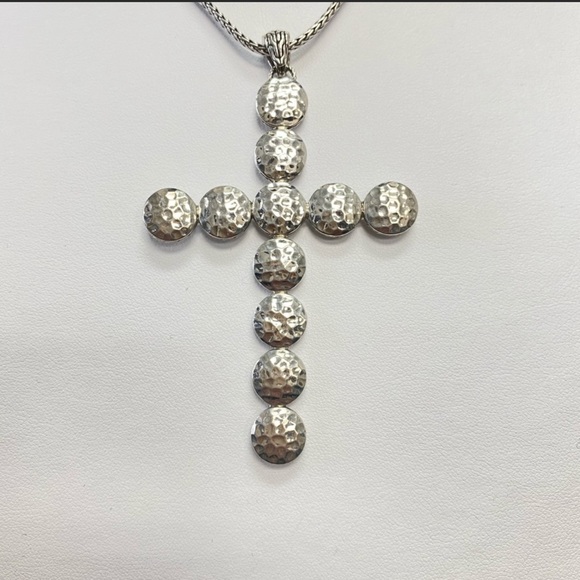 John Hardy large dot cross and chain 34 inch - Picture 5 of 12